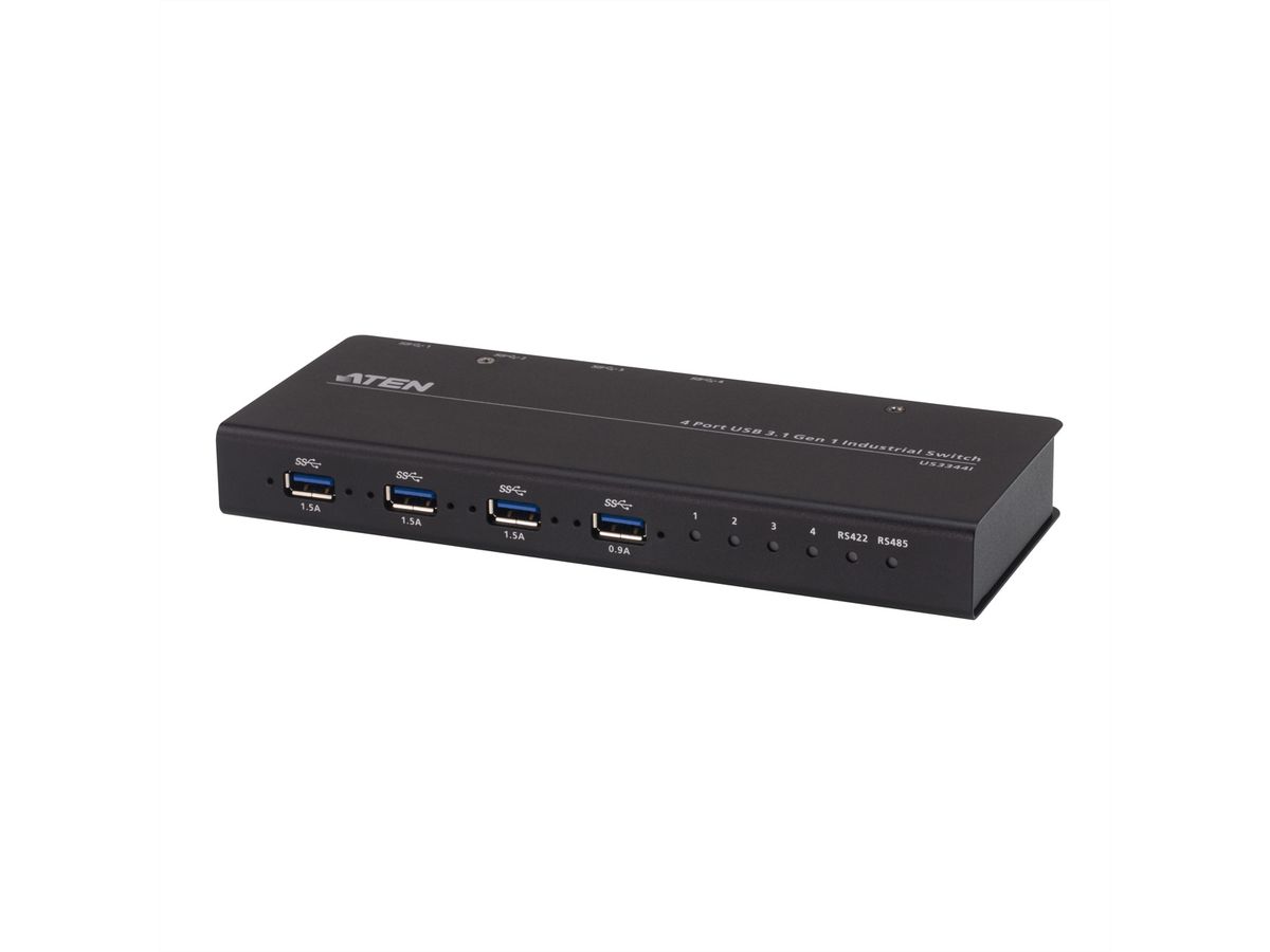 ATEN US3344i industriële hub switch 4x4 USB 3.1 Gen 1