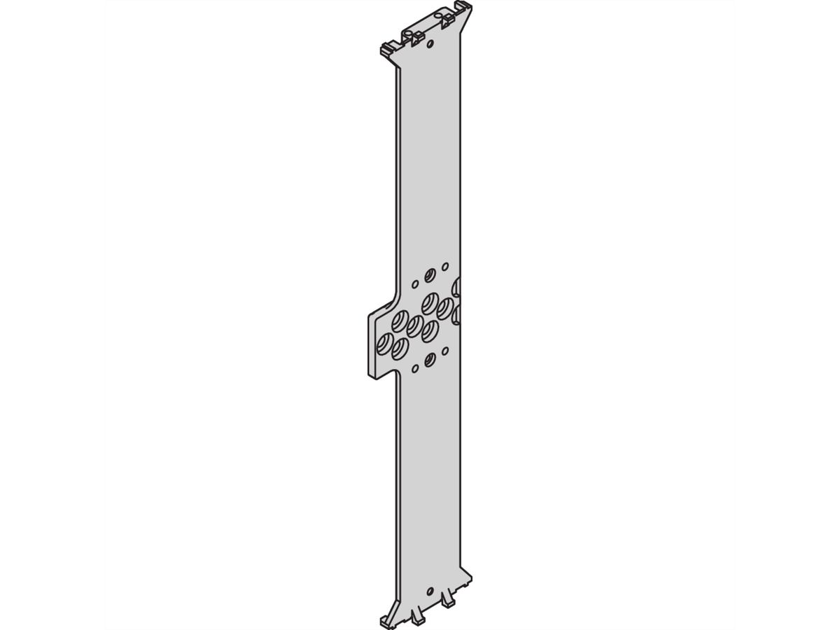 SCHROFF Splitting Extrusion 6 U for Combined Mounting, Rugged