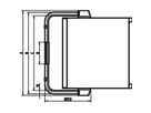 SCHROFF RatiopacPRO/-Air Tip-up Handle, 84 HP