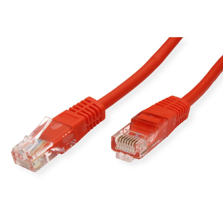 ROLINE patchkabel Cat.5e (Klasse D) UTP, PoE, rood, 0,5 m