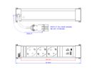 BACHMANN POWER FRAME M 3xCEE7/3, USB A&C 22W Charger 0.2m GST18