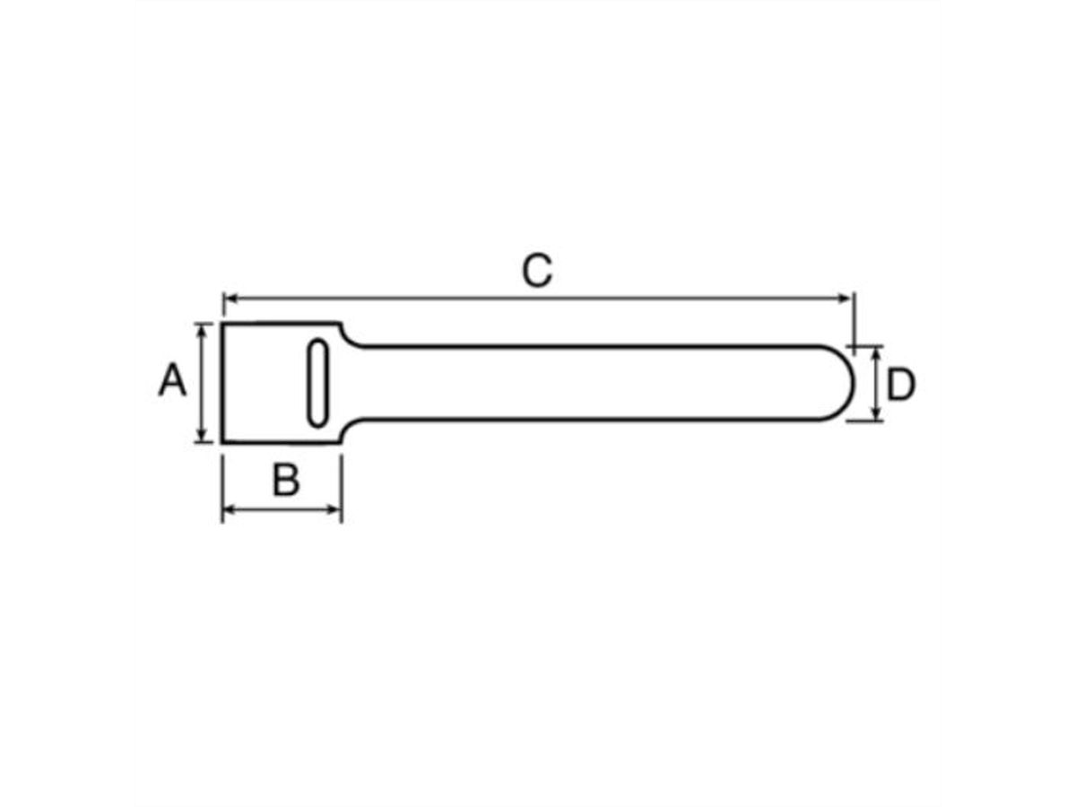 SCHROFF Velcro® Strip 12 x 300 mm