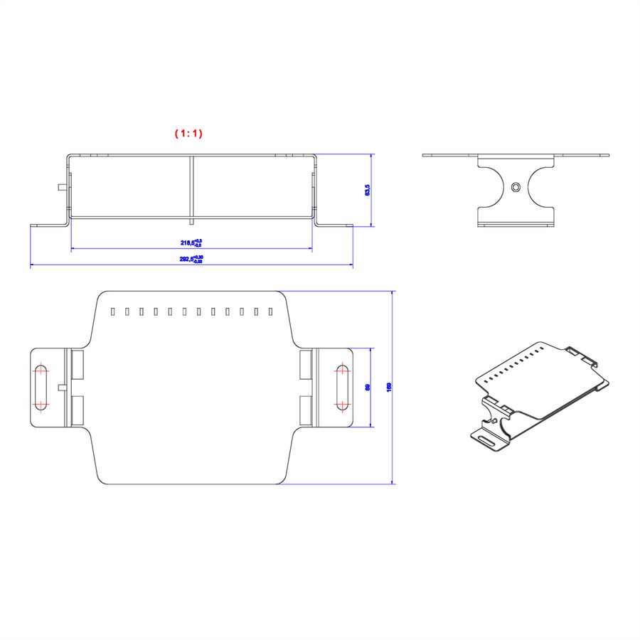 BACHMANN Consolidation Point bracket 3-fold, packed in polybag