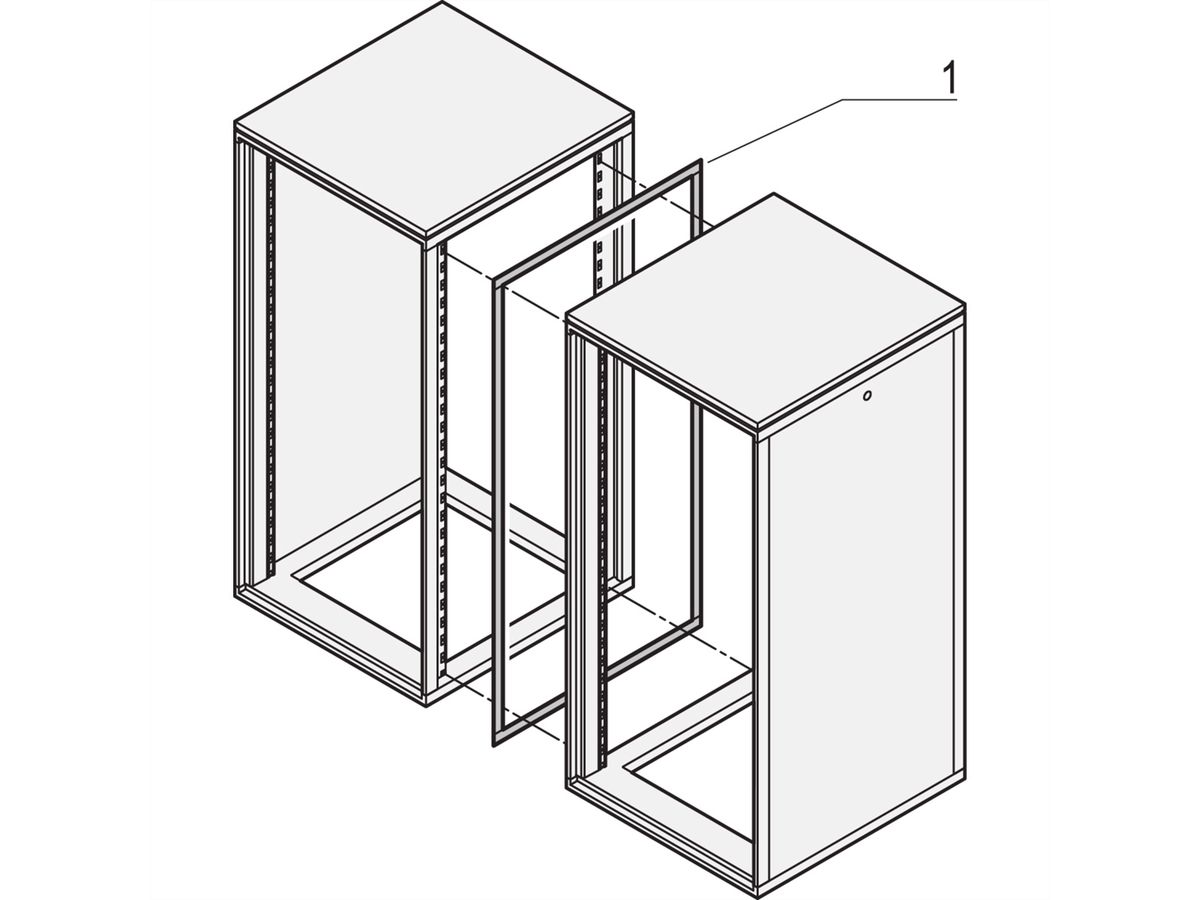 SCHROFF Novastar Side-by-Side Mounting Kit