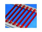 SCHROFF Guide Rail, 4.4" PCB Type, Plastic, 220 mm, 2.5 mm Groove Width, Red, 50 Pieces