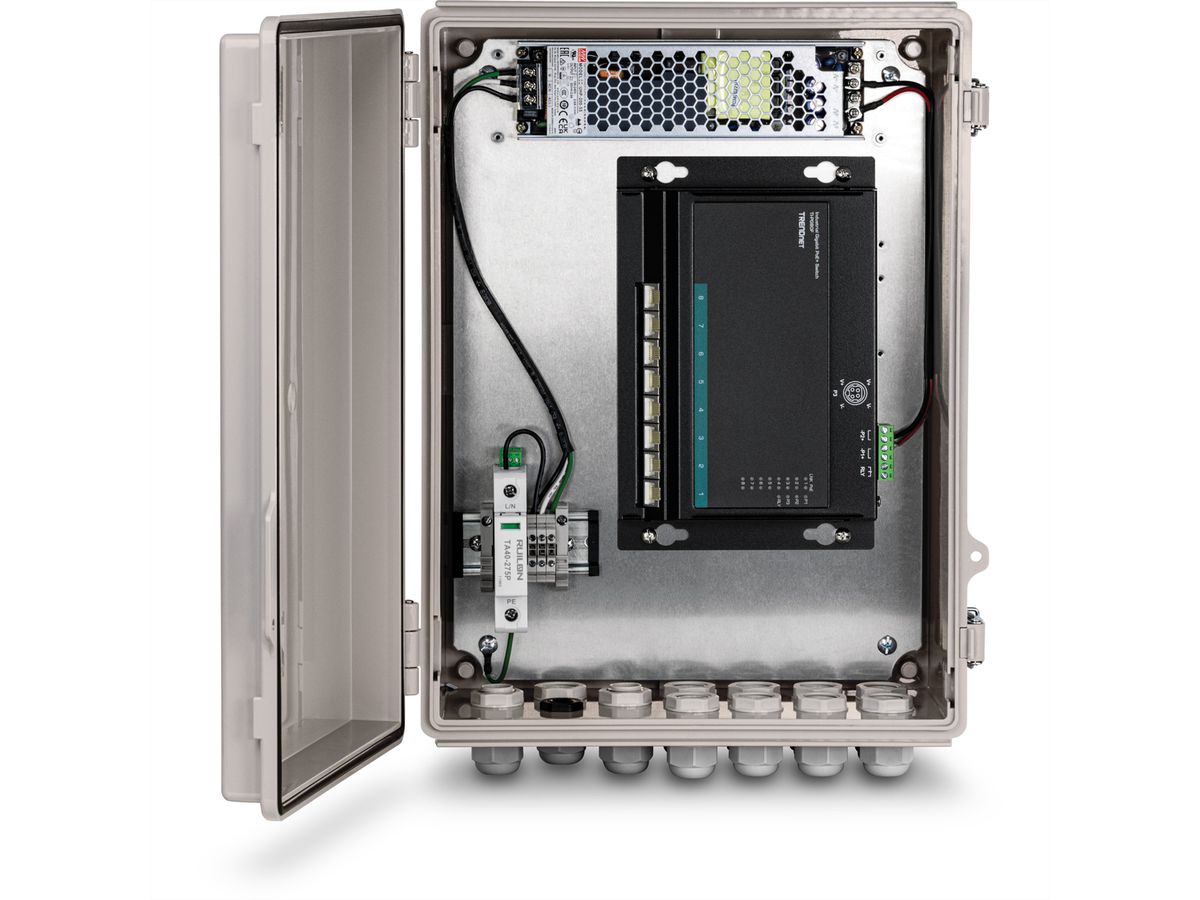 TRENDnet TI-CA3K Outdoor IP68 weerbestendige behuizing incl. voeding , grijs