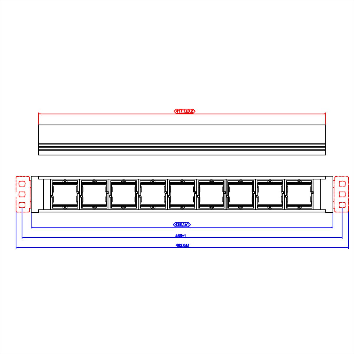BACHMANN UNIVERSAL 5x Geaard stopcontact, 2x ABD, 3 m