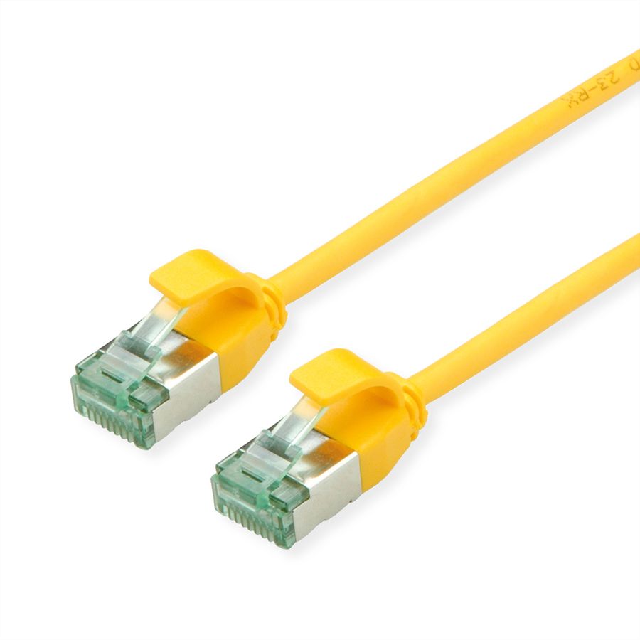 ROLINE RM U/FTP DataCentre patchkabel Cat.6A (Klasse EA), extra dun, geel, 3 m