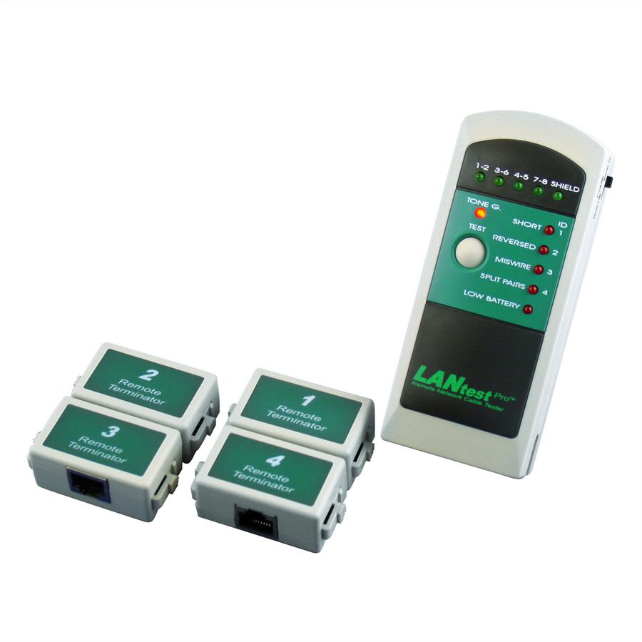 HOBBES LANtest Pro Kit Netwerkkabeltester incl. 4 Remote Units
