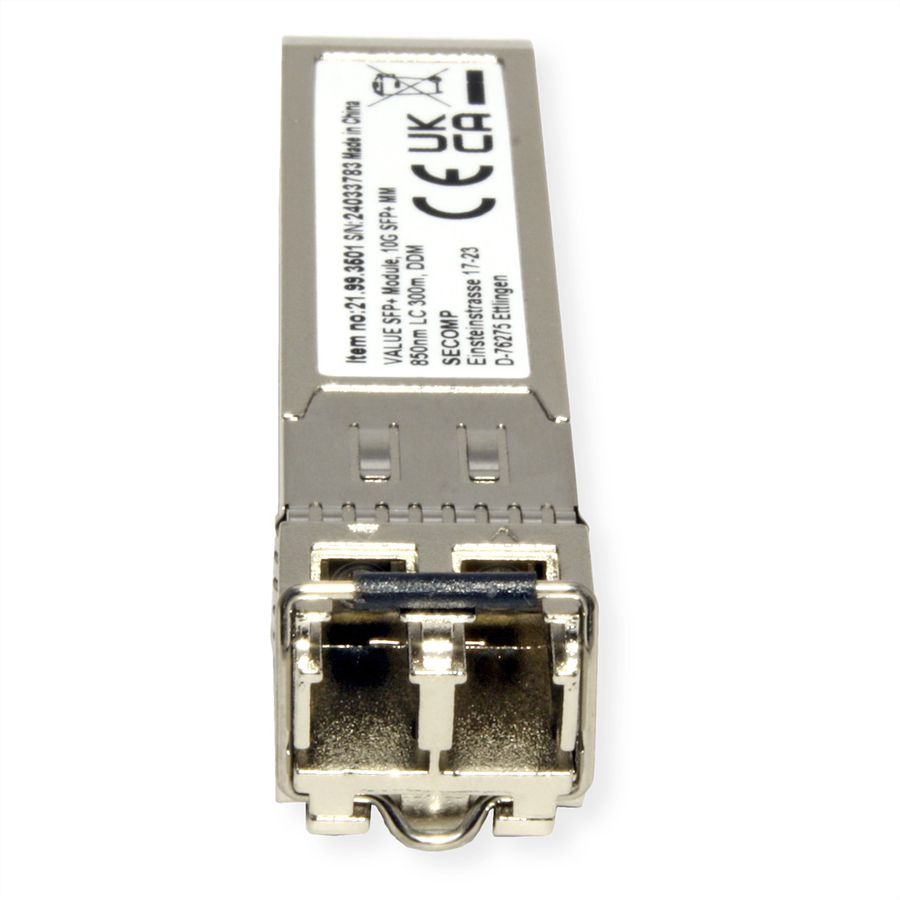 VALUE SFP+ module (MiniGBIC) SR/LC, 10GbE, Multimode, 850nm, max. 300m