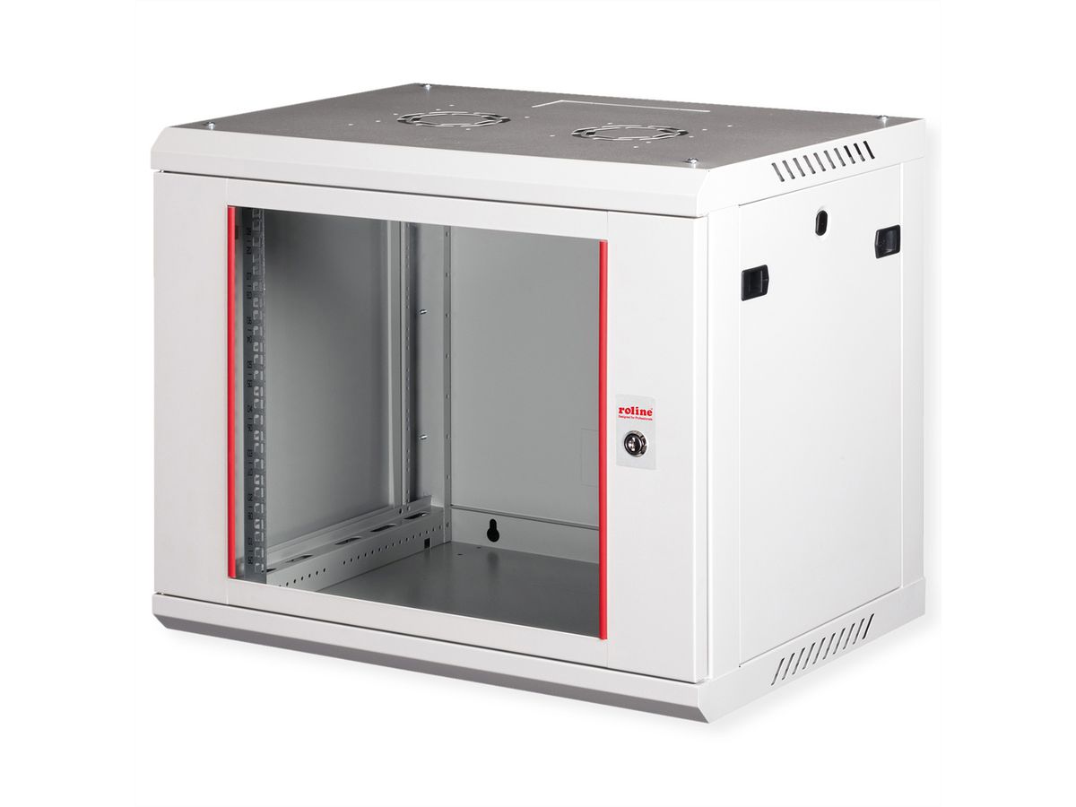 ROLINE 19" Wall Cabinet Basic Plus 9U, 600x450 BxT grey