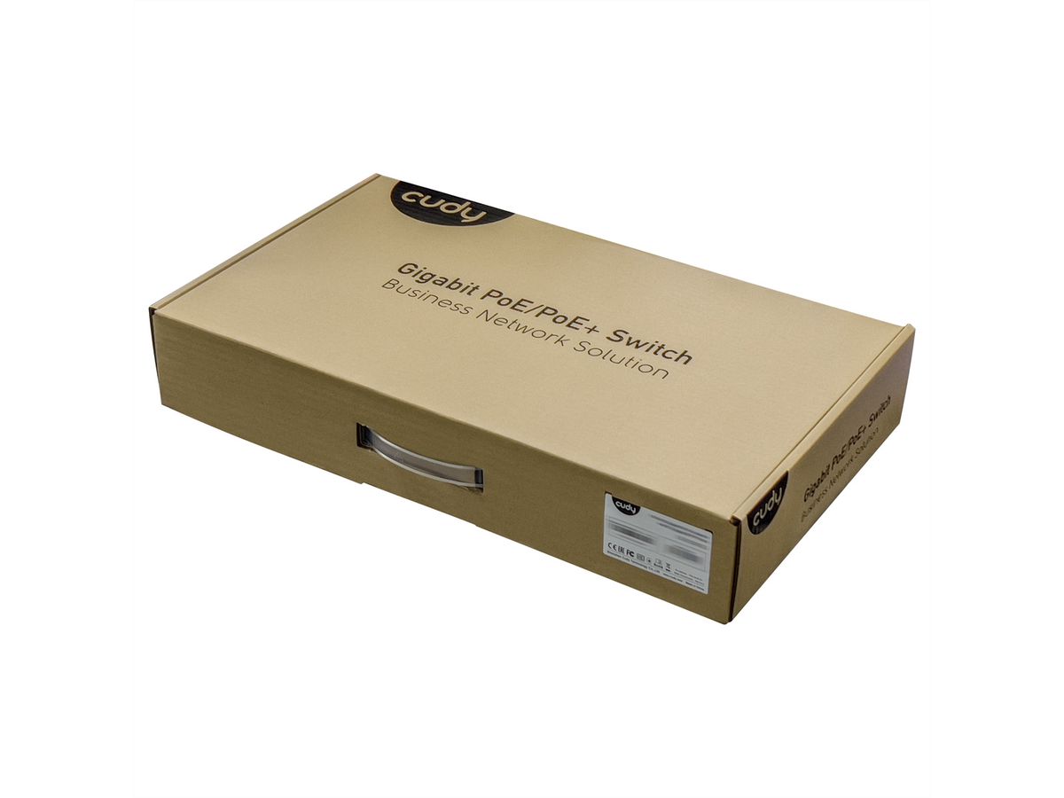 CUDY GS1020PS2 16-poorts Gigabit PoE+ Switch 2 Gigabit SFP-poorten 200W