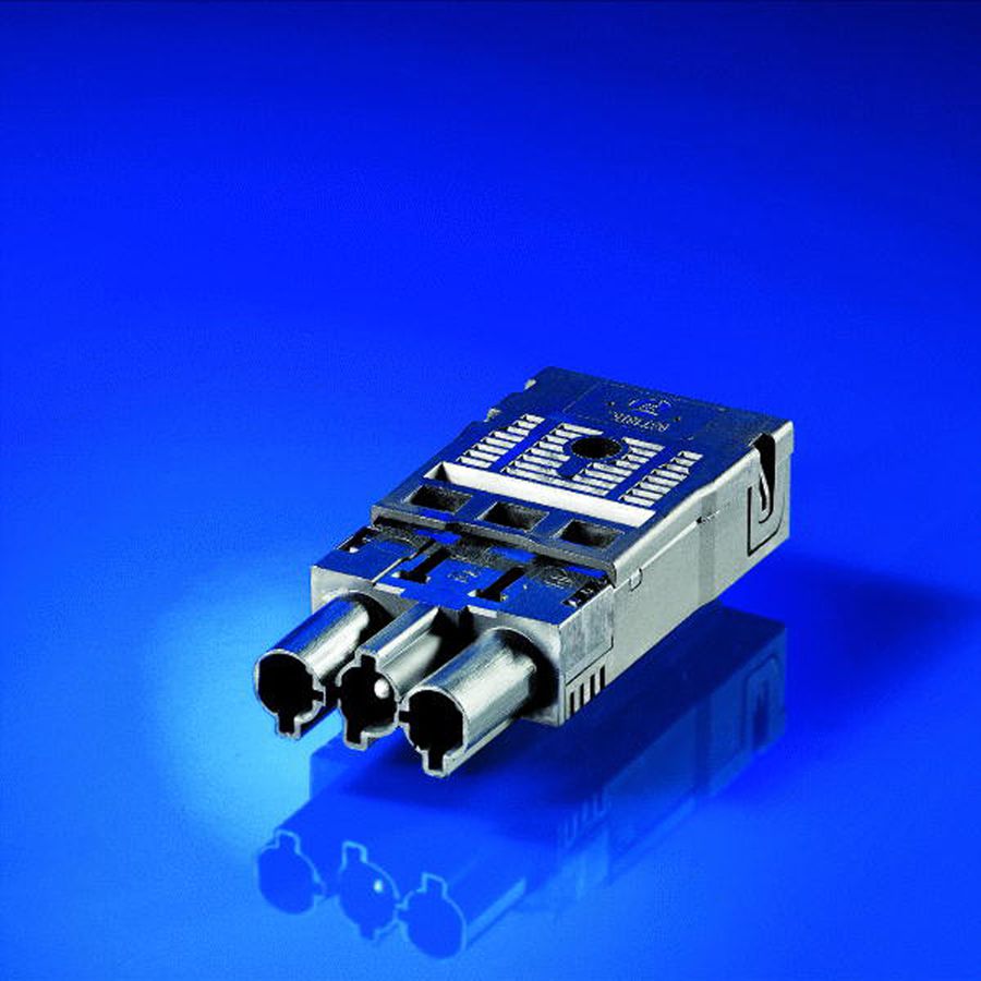 SCHROFF Wieland plug - BLACK 3-pole plug