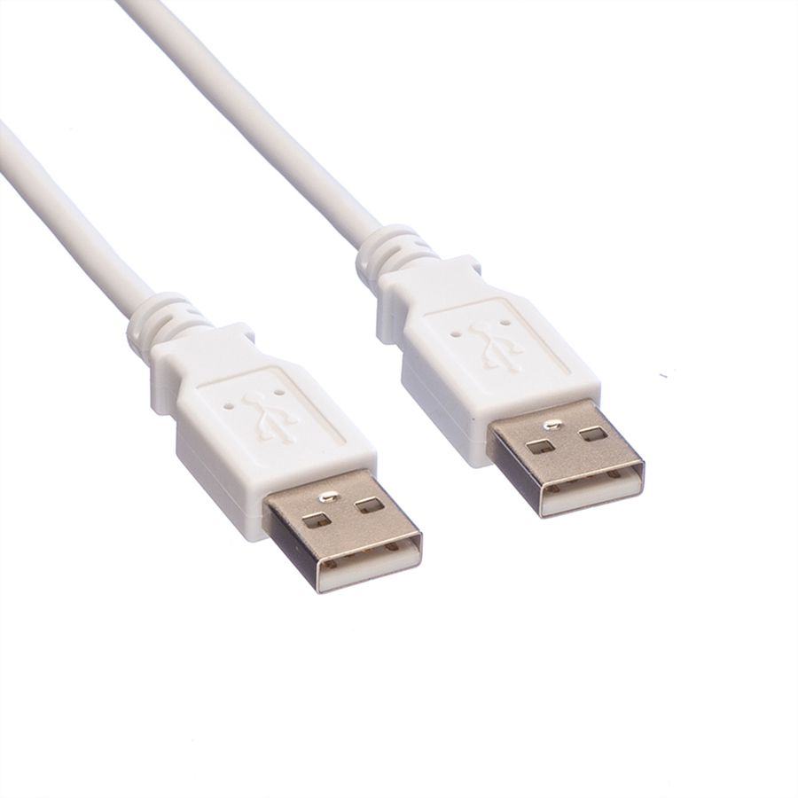 VALUE USB 2.0 Cable, A - A, M/M, white, 0.8 m