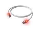 EasyLan S/FTP DualBoot® LED Kabel Cat.6A (Class EA), LSOH, wit, 0,5 m