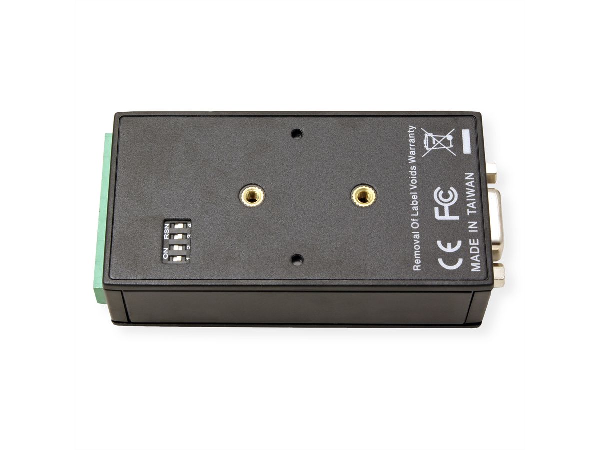 ROLINE Converter RS232 to RS422/485, with Isolation, for DIN Rail