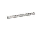 BACHMANN IT PDU ALU 1HE 12x geaard contact, stroomkabel met geaarde stekker