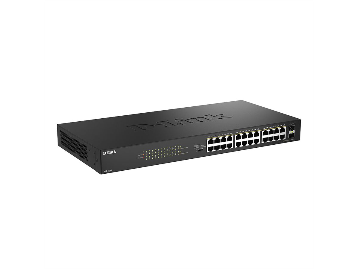 D-Link DGS-1026P/E 26-Port PoE+ Switch, 26-Port Layer2 PoE+ Gigabit Switch