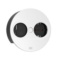 BACHMANN TWIST2 1xCEE7/3 1xUSB A/C 22W Rund weiss, 0,2m Mit ISV-Stecker