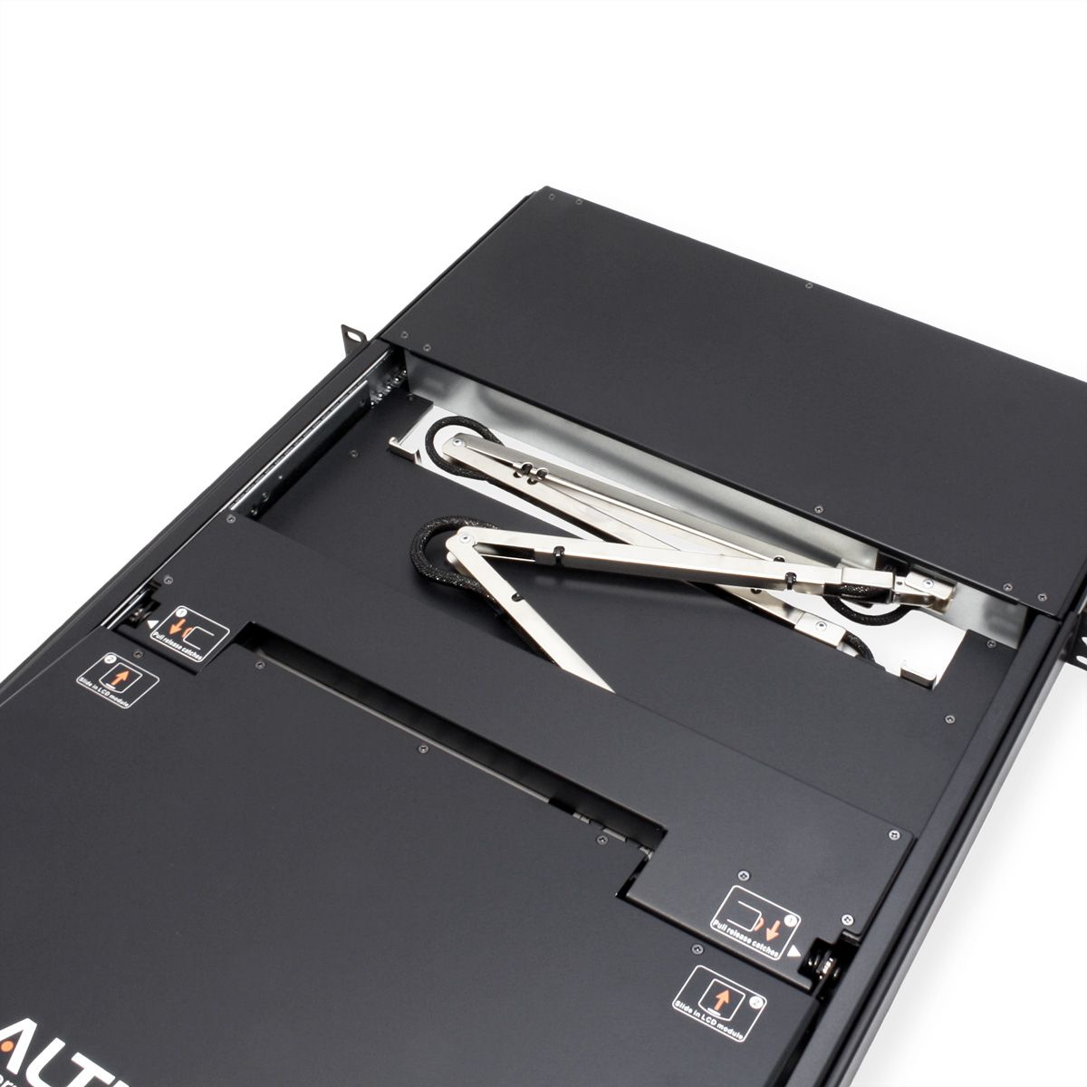 ATEN KL1516AiM KVM Over-IP Switch, 43cm TFT, VGA, PS/2-USB über Kat 5, 16 Ports, IT-Layout