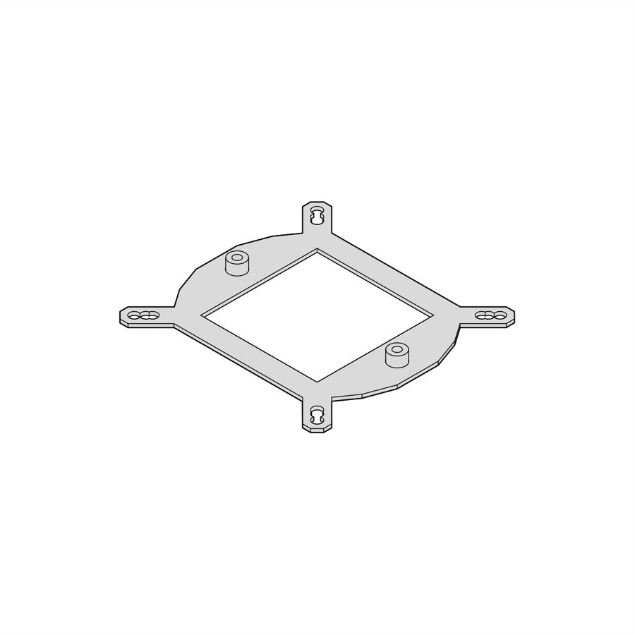 SCHROFF Interscale Mounting Bracket for 70 mm Flexible Heat Conductor (FHC), AMD CPU