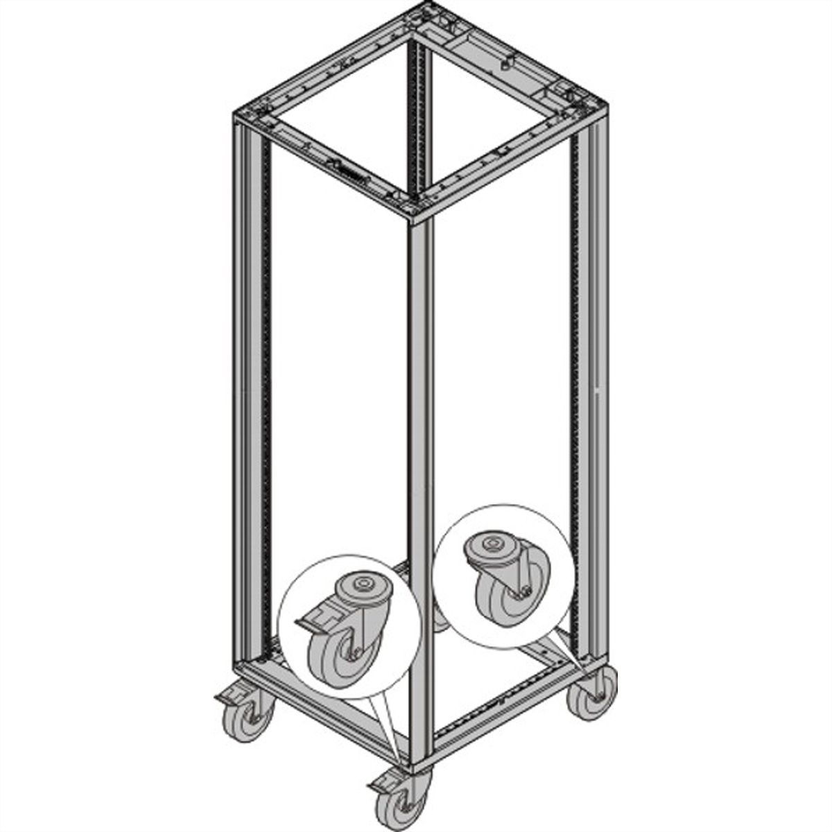 SCHROFF Novastar wiel 400 kg