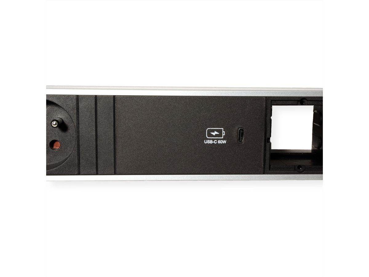 BACHMANN CONI 2xUTE 1xUSB C 60W 2xCM 0.2m GST18