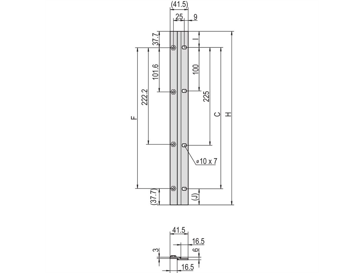SCHROFF Adapterkit Etsirack 19" naar 21", 6 HE