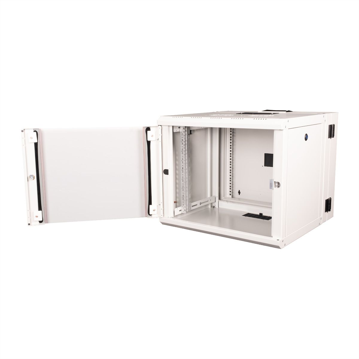 ROLINE 19-inch wall-mounted housing Pro 9 U, 600x600 WxD two-part swivelling grey