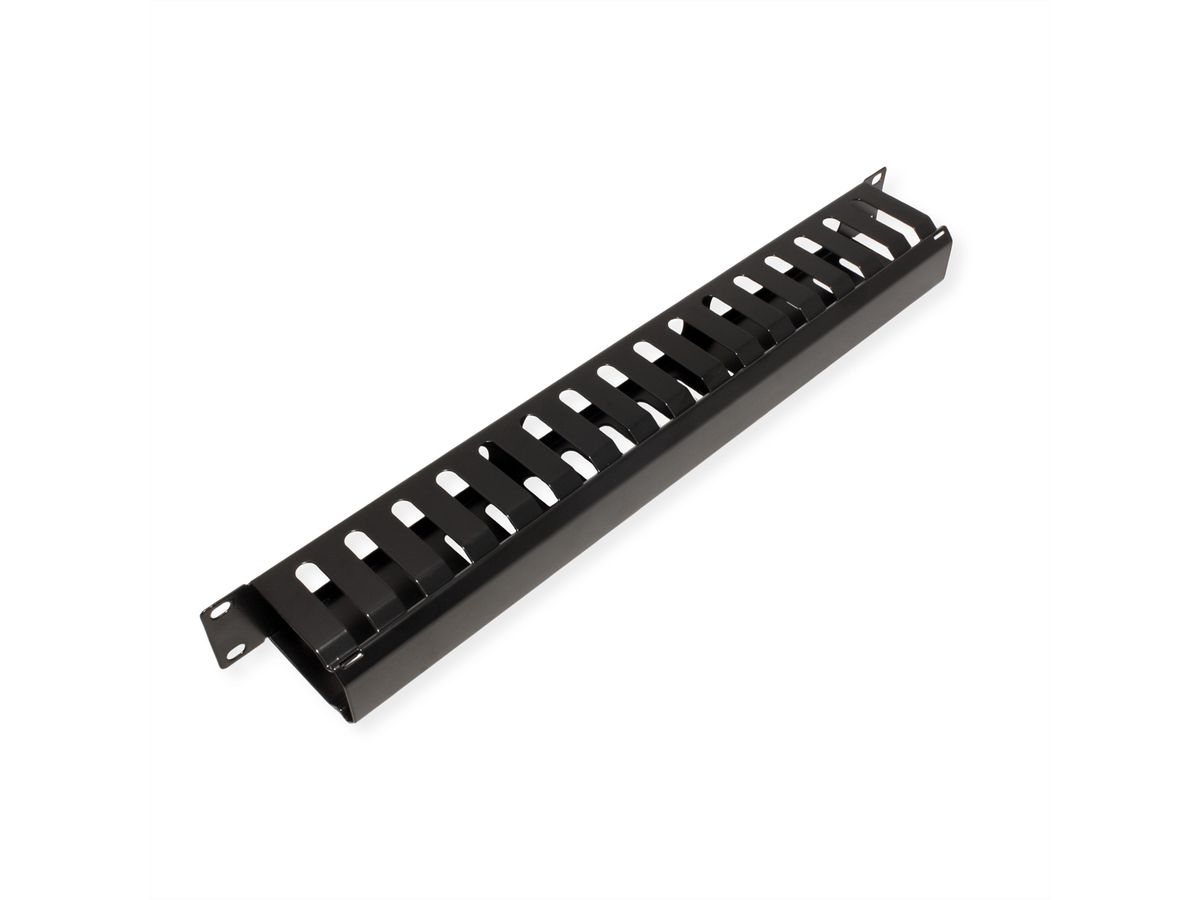 VALUE 19" Front Panel 1U with Patch channel 40 x 60 mm, black