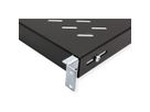 ROLINE 19-inch plank 1 U, 500 mm diep 50 kg zwart