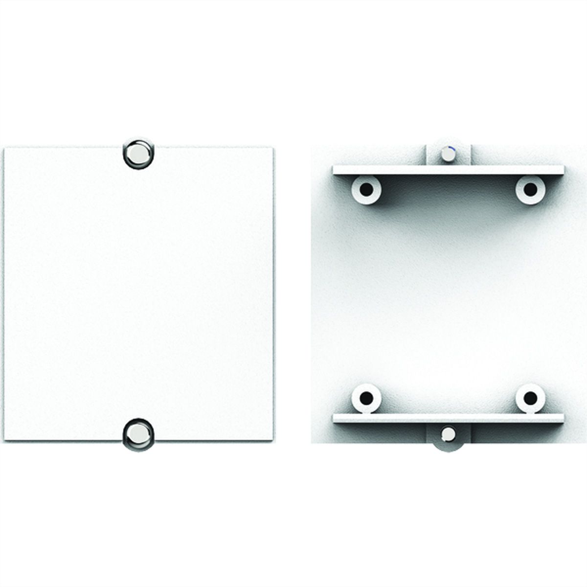 BACHMANN frame blind with screw-on dome white