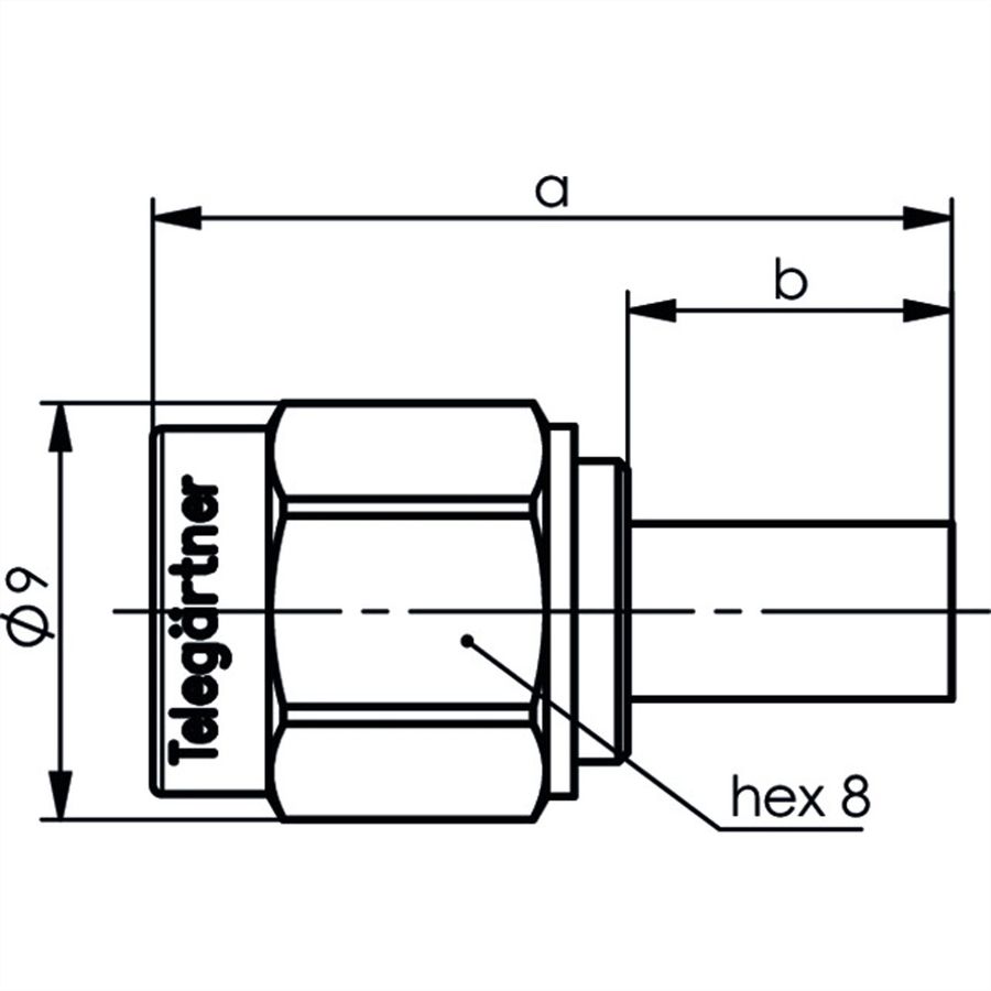 TELEGÄRTNER SMA-Crimpstecker für RG 316/U