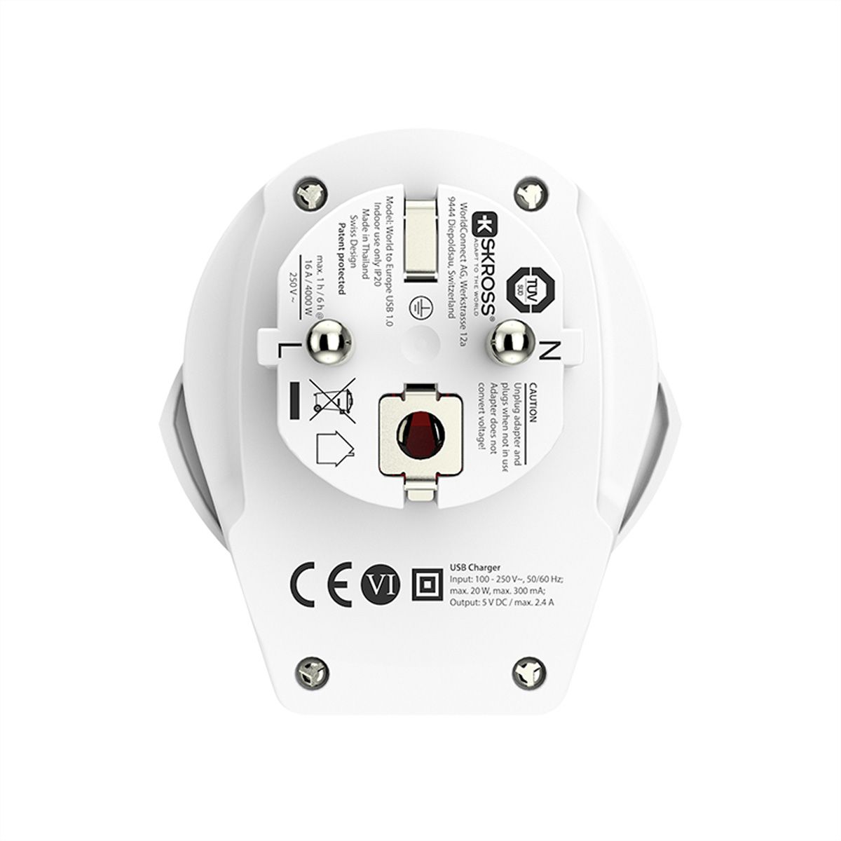 Skross World to Europe USB