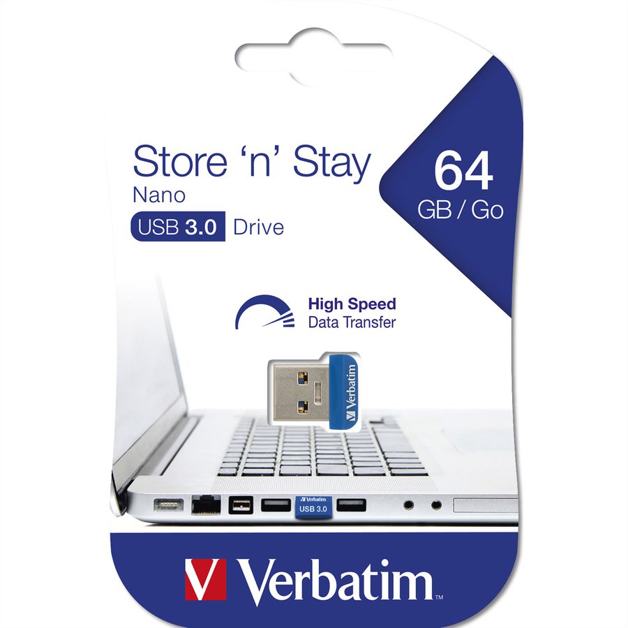 VERBATIM Store 'n' Stay Nano USB 3.0, 64GB