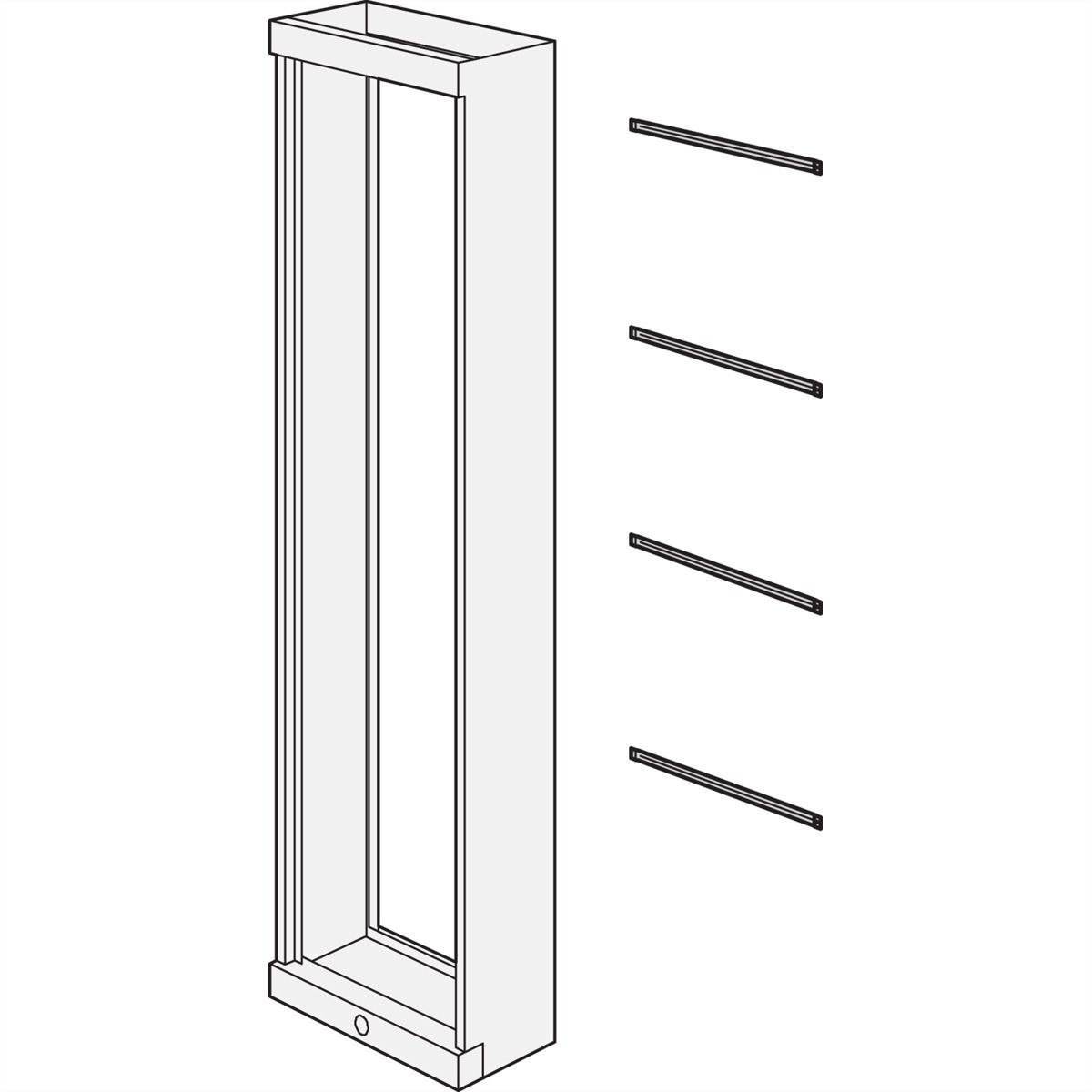 SCHROFF Etsirack Cable Support Rail