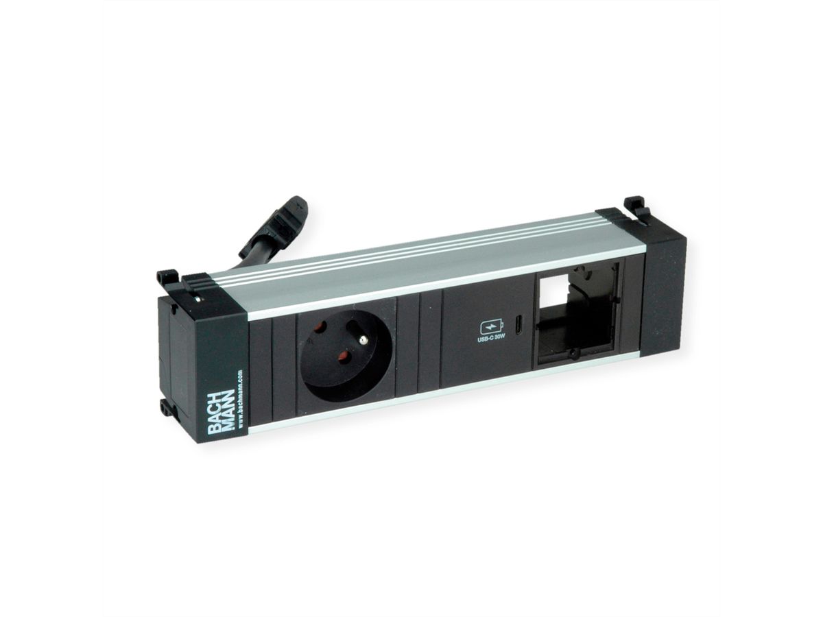 BACHMANN POWER FRAME S 1xUTE 1xUSB C 30W 1xCM 0.2m GST18