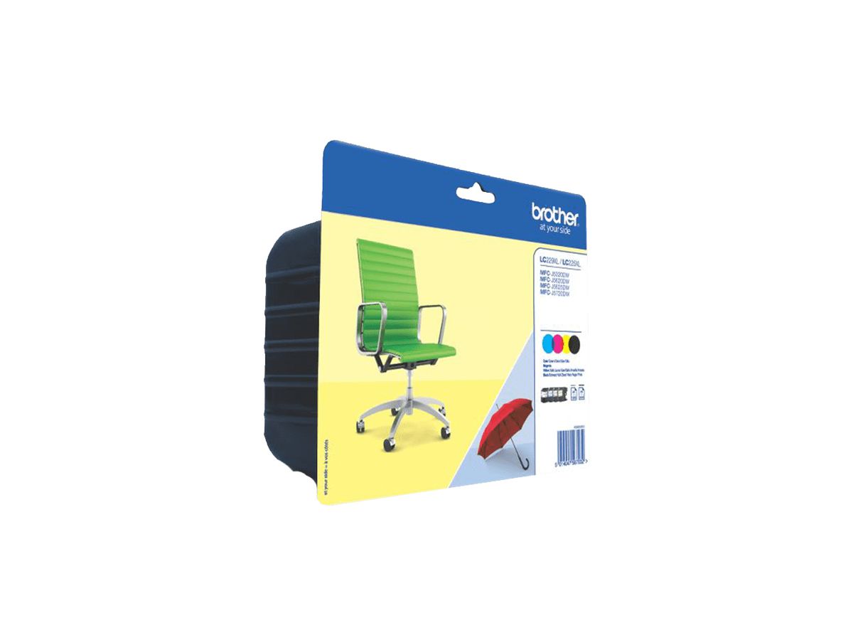 Brother LC-229XLVALBP ink cartridge 4 pc(s) Original Black, Cyan, Magenta, Yellow