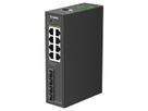 D-Link DIS-210G-12UP 12-Port Switch, Smart Managed Gigabit PoE Industrial