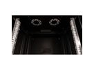 ROLINE 19-inch wandbehuizing Pro 9 U , 600x600 BxD tweedelig draaibaar zwart