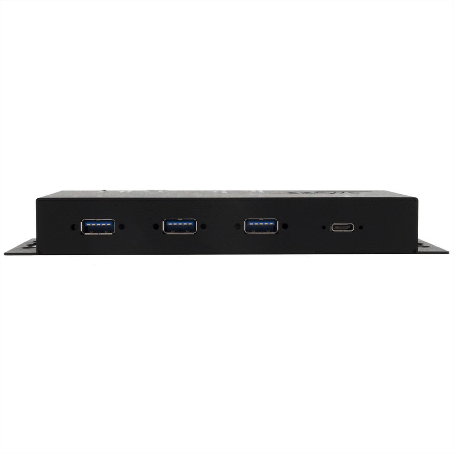 EXSYS EX-1191HMVS-PD 4-Port-USB-3.2 Gen 1 Metall HUB, mit USB-PD Aufladung