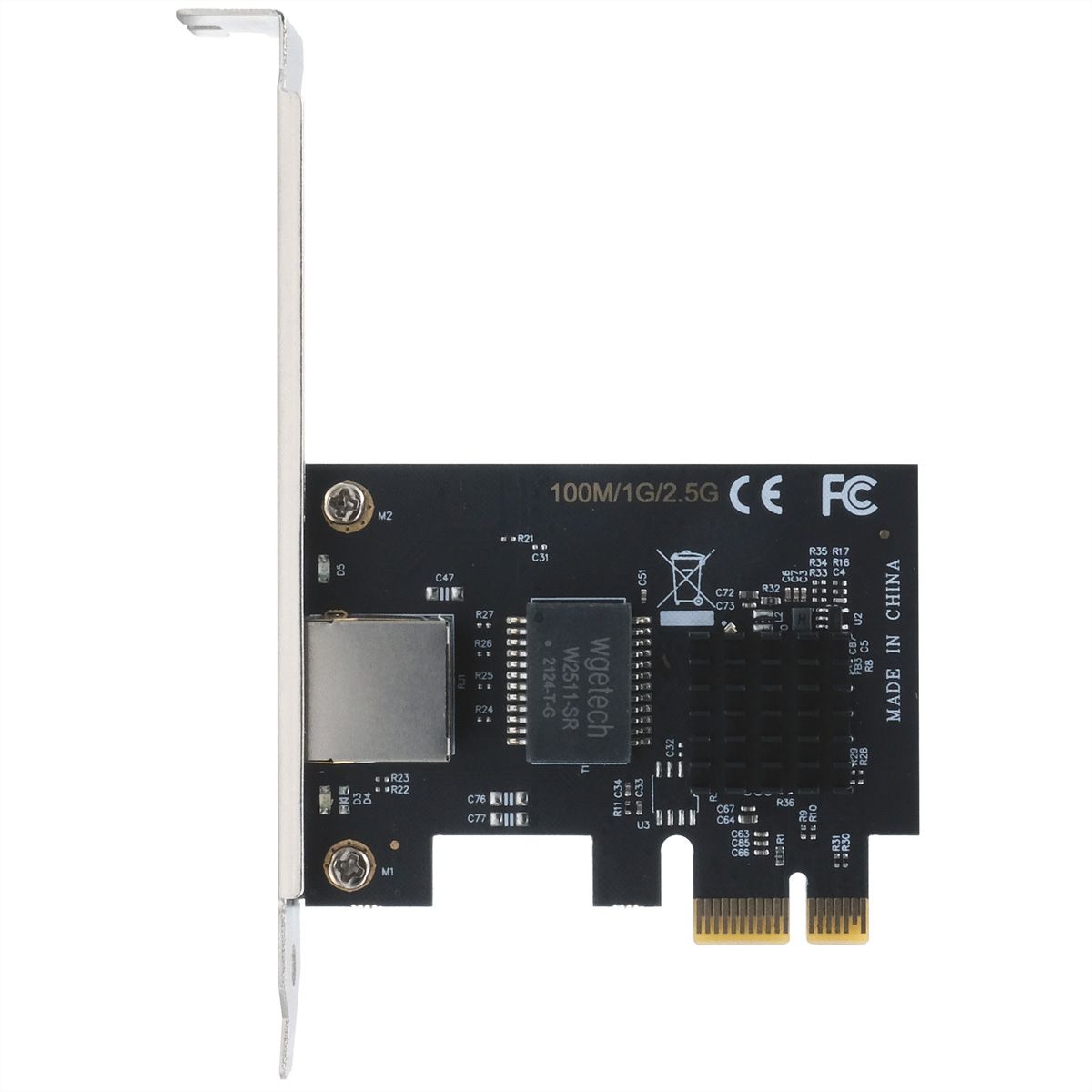 2,5 GB PCIe-Netzwerkkarte, 4 RJ45-Ports, 2500 Mbit/s-Ethernet-Schnittstellenadapter, für