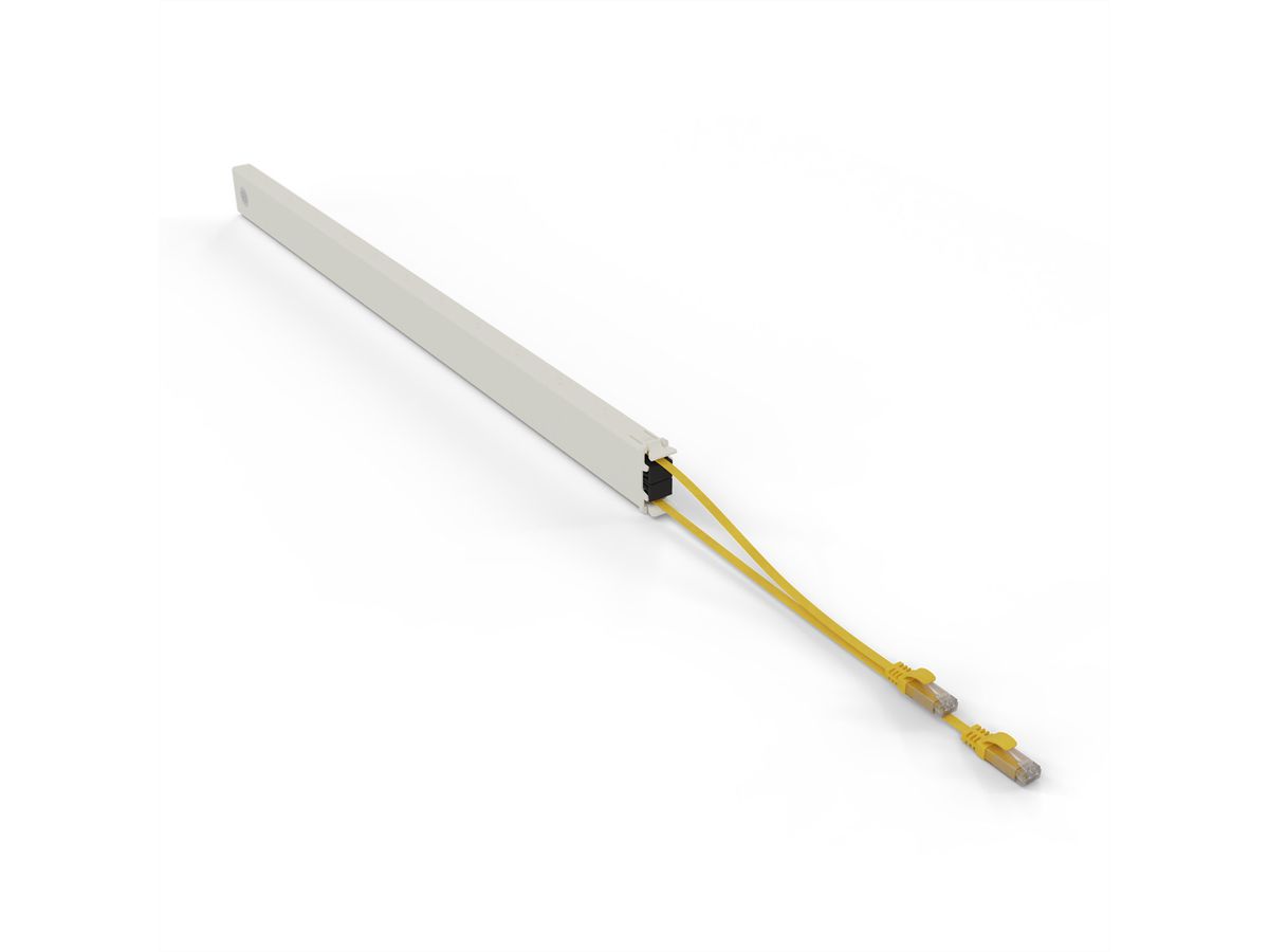 patchbox.one Kassette 46RU UTP gelb Cat.6a 2,5m