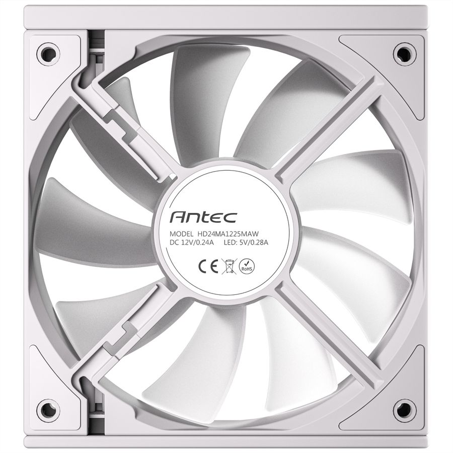ANTEC C120 ARGB Fan PC Case Fan 120mm 3-In-1-Pack, white