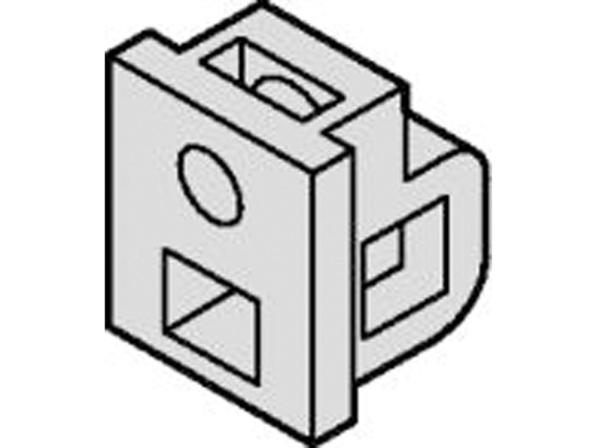 SCHROFF PCB Bracket for Fixing Front Panel/PCB, Plastic