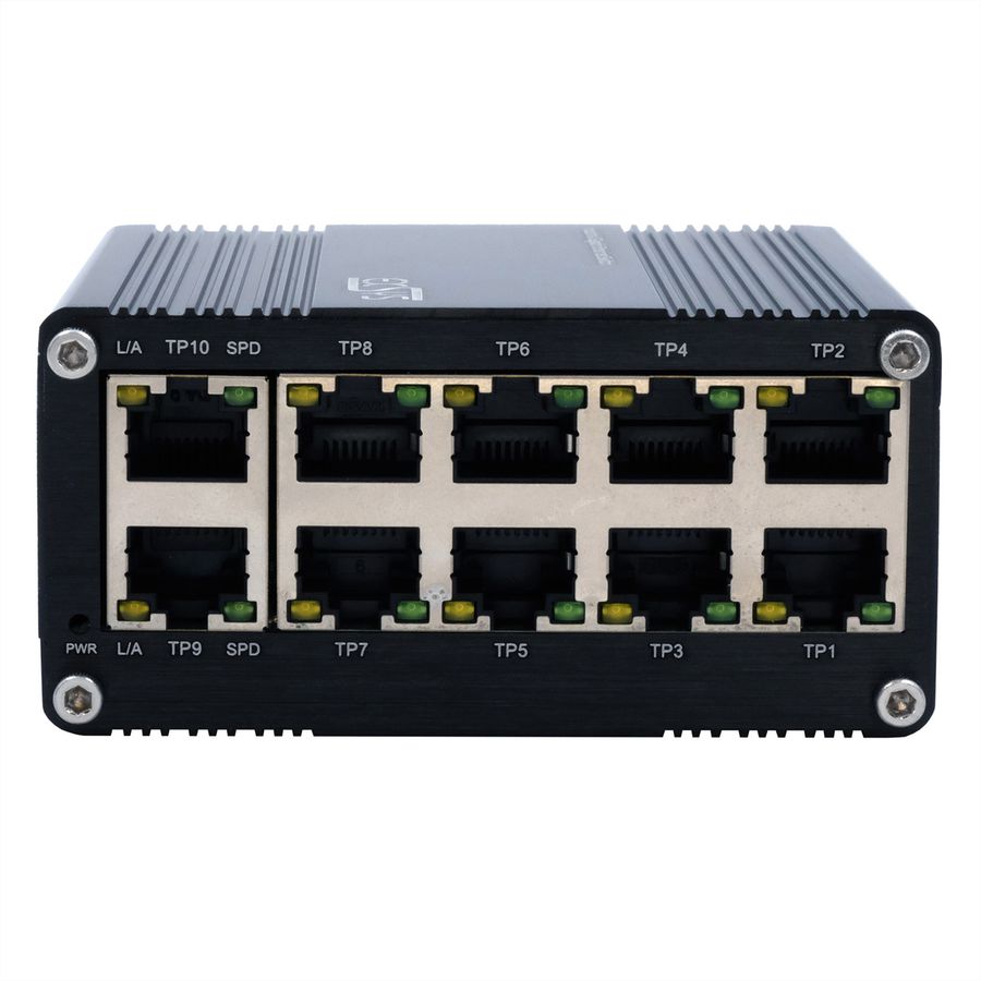 EXSYS EX-62025 10-poorts Industriële Ethernet Switch