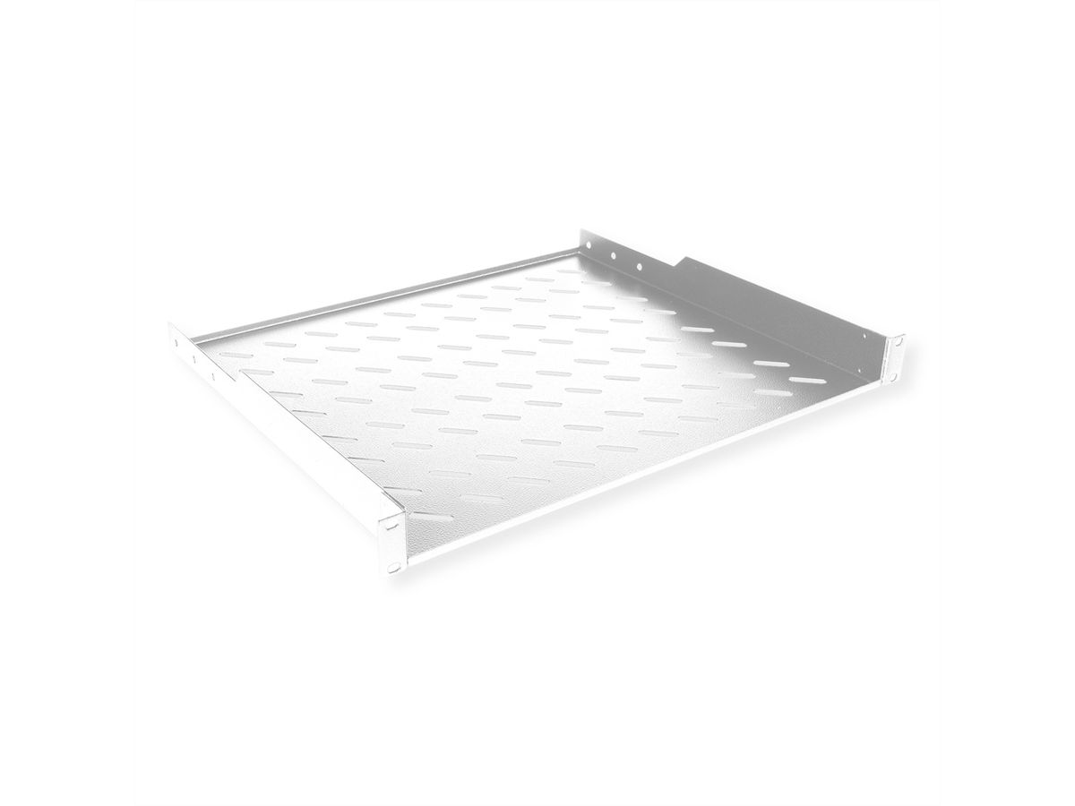 ROLINE 19-inch plank 1 U 400 mm diep, 15 kg draagvermogen grijs