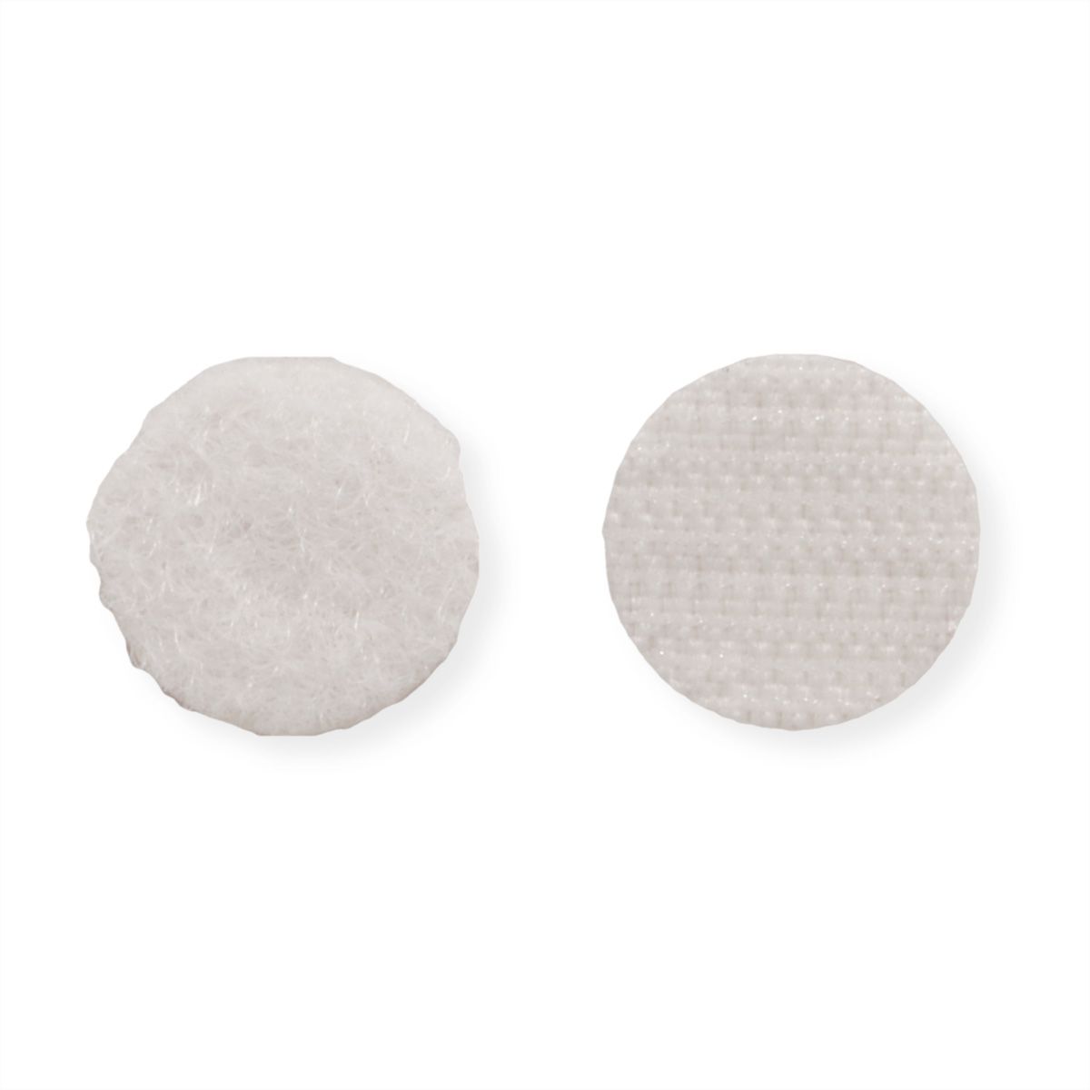 VELCRO® klittenbandstippen zelfklevend haken en lussen 16 mm x 16 sets Wit