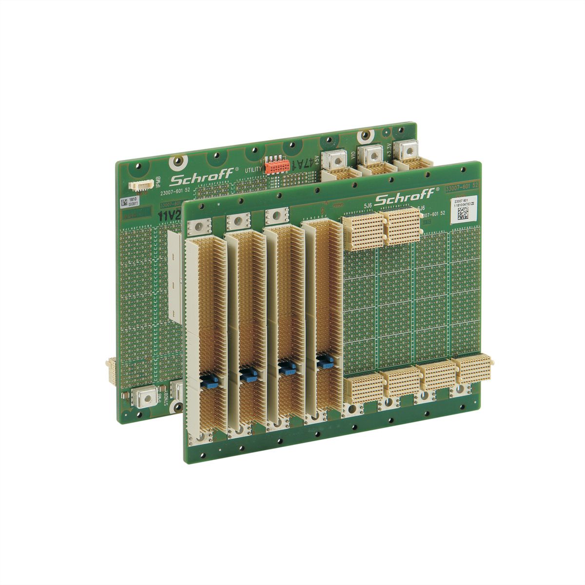 SCHROFF CPCI PlusIO backplane, 3 HE, 3 + 2 sleuven