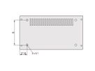 SCHROFF CompacPRO Achtervoet, 4 HE, verhoogd 45 mm